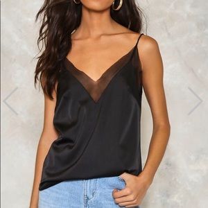 Nasty Gal cami lace top S